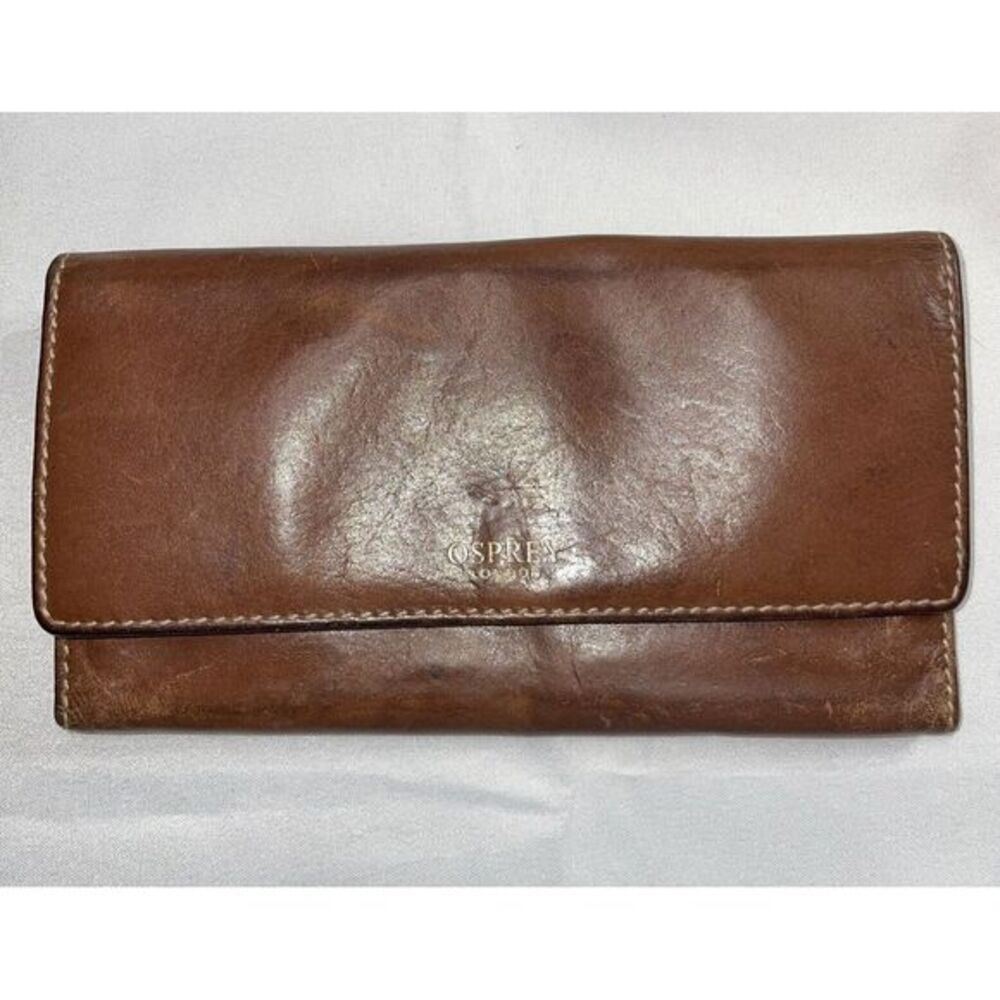 OSPREY Brown Leather Wallets Sophisticated Design